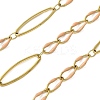 304 Stainless Steel Enamel Link Chains CHS-U003-01G-04-1
