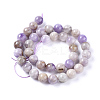 Natural Lavender Amethyst Beads Strands X-G-L555-01-8mm-3