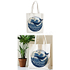 Canvas Women's Tote Bags ABAG-WH0056-002-8