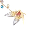 Brass Fairy Pendant Decorations HJEW-JM02976-4