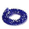 Transparent Electroplate Glass Beads Strands GLAA-F029-2mm-A06-2