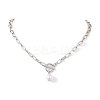 Imitation Pearl Beads Pendant Necklaces NJEW-JN04732-02-1