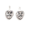 925 Sterling Silver Pave Clear Cubic Zirconia Charms STER-D306-04S-02-1