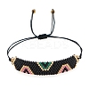 Friendship Trapezoid Loom Pattern MIYUKI Seed Beads Bracelets for Women BJEW-C011-39-2