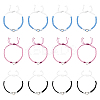 12Pcs 3 Colors Adjustable Nylon Thread Braided Bracelets for Women BJEW-GO0002-05-1