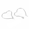 304 Stainless Steel Hoop Earring Findings STAS-S117-010B-01-3