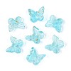 Transparent Spray Painted Glass Charms LS-GLAA-T016-22B-1