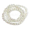 Electroplate Transparent Glass Beads Strands EGLA-U004-03A-HP06-2