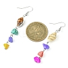 Natural & Synthetic Gemstone Chip Dangle Earrings EJEW-JE05577-3