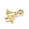 Brass Eiffel Tower The Statue of Liberty European Dangle Charms KK-Q066-03G-2