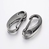 Rack Plating Alloy Keychain Clasp Findings PALLOY-L157-01-2