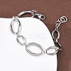 304 Stainless Steel Link Chain Bracelets for Women BJEW-K293-05P-3