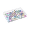80Pcs 8 Colors Glass Pointed Back Rhinestone RGLA-FS0001-20-6