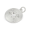 Brass Micro Pave Clear Cubic Zirconia Pendants KK-G522-30P-2