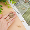 10Pcs Rack Plating Brass Pave Cubic Zirconia Earring Hooks KK-BBC0010-57-3