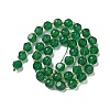 Natural Green Onyx Agate(Dyed & Heated) Beads Strands G-K387-A05-02-4