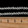 Electroplate Glass Beads Strands GLAA-Q105-04Z-3