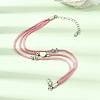 Polyester Multi-Strand Bracelets FB-CBA983F-02P-03-2