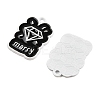 Spray Painted Alloy Pendants PALLOY-R451-01-2
