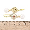 Brass Micro Pave Clear Cubic Zirconia Dangle Earrings EJEW-F362-03G-3