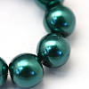 Baking Paint Pearlized Glass Pearl Round Bead Strands HY-Q003-10mm-79-3