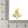 Brass Micro Pave Clear Cubic Zirconia Charms KK-M283-26A-01-3