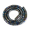 AB Color Plated Opaque Glass Beads Strands GLAA-T026-2x4mm-P16-2