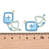 Medical Theme Alloy Enamel Pendants AL-CBA2919-03G-01A-3