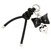 1Pc Imitation Leather Keychain AJEW-CL0001-09A-1