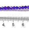Electroplate Transparent Glass Beads Strands EGLA-A035-T3mm-L06-4