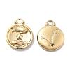 PVD Vacuum Plating 304 Stainless Steel Rhinestone Pendants STAS-R130-01G-08-1