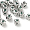 SHEGRACE Brass Cubic Zirconia Beads XGRQ4H195-682P-B-1