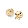 Brass Micro Pave Cubic Zirconia Pendants KK-L260-18G-2