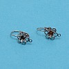 304 Stainless Steel Leverback Earring Cabochon Setting Findings LS-STAS-WH0027-15C-2