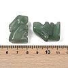 Natural Green Aventurine Rabbit Display Decorations G-R007-02G-3