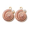 Baking Paint Alloy Pendants FIND-G097-01F-1