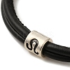 PU Leather Round Cord Multi-strand Bracelets SJEW-K002-07J-2