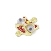 Alloy Enamel Lion Head Connector Charms PALLOY-R151-26G-2