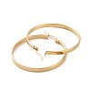 201 Stainless Steel Big Hoop Earrings with 304 Stainless Steel Pins for Women EJEW-E146-07G-B-2