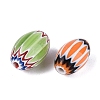 Handmade Millefiori Glass Barrel Beads LA-N002-02-2