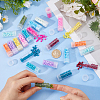 120G 12 Colors Baking Paint Pearlized Glass Seed Beads SEED-DC0001-21-3