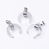 Natural Quartz Crystal Pendants G-E425-10P-2
