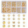 300Pcs 10 Styles Barrel Plating Alloy Beads FIND-DC0002-88-1
