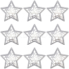 10Pcs Iron Star Ornaments AJEW-GF0012-09-1