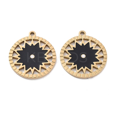 Ion Plating(IP) 304 Stainless Steel Pendants STAS-P339-08G-02-1