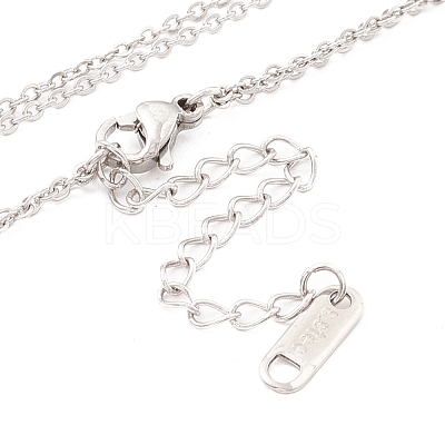 304 Stainless Steel Necklaces NJEW-M189-01P-1