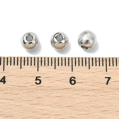 SHEGRACE Brass Textured Round Beads XGRPCU672-298P-1