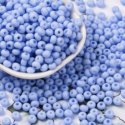 Baking Paint Glass Seed Beads SEED-C003-02B-1