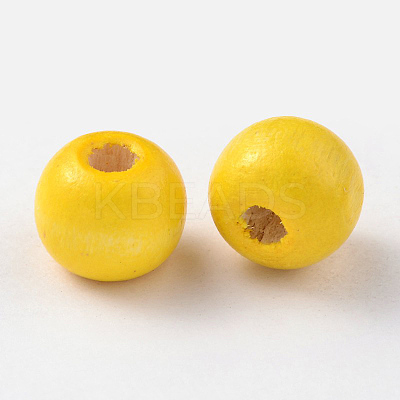 Natural Maple Wood Beads TB16mmY-4-1