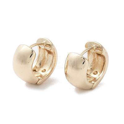 Oval Alloy Thick Hoop Earrings for Women EJEW-H309-03KCG-1